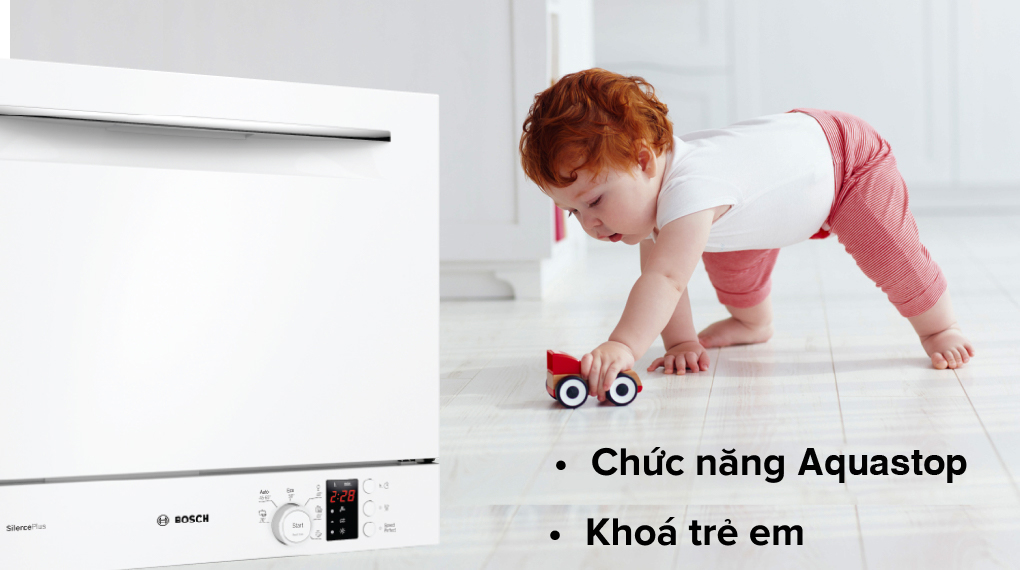 Máy rửa bát 6 bộ để bàn Bosch SKS62E32EU