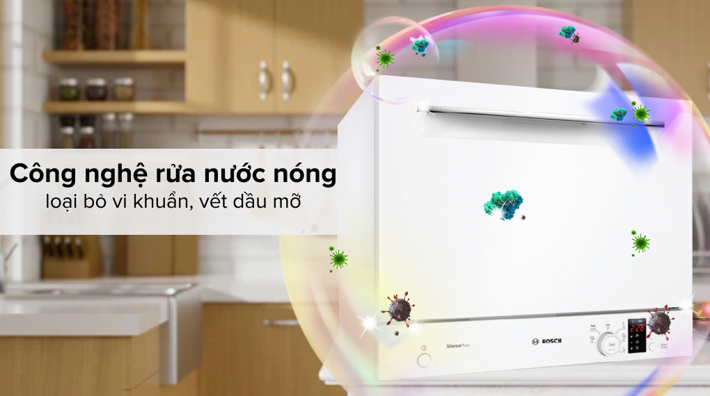 Máy rửa bát 6 bộ để bàn Bosch SKS62E32EU