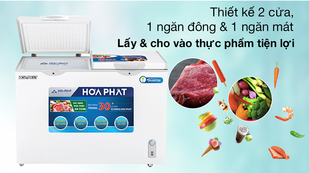 Tủ đông Hòa Phát 271 lít HCFI 656 S2Đ2 /HPF BD8271