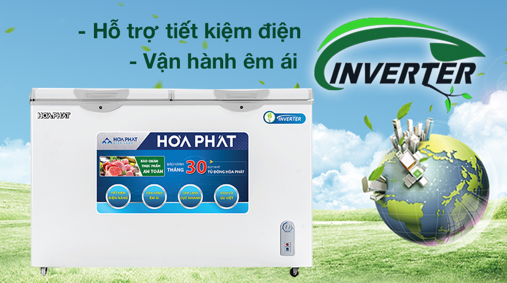 Tủ đông Hòa Phát 352 lít HCFI 666S1Đ2