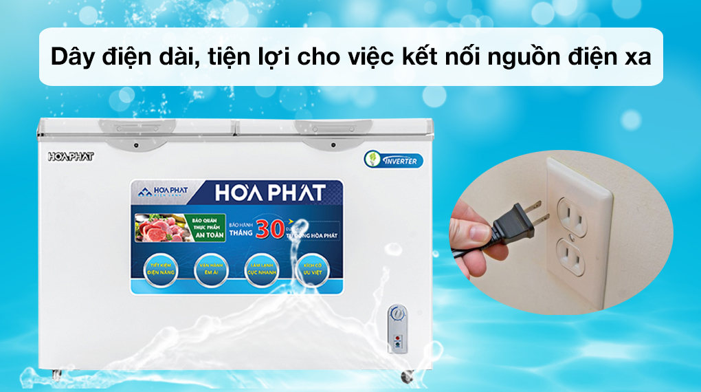 Tủ đông Hòa Phát 352 lít HCFI 666S1Đ2