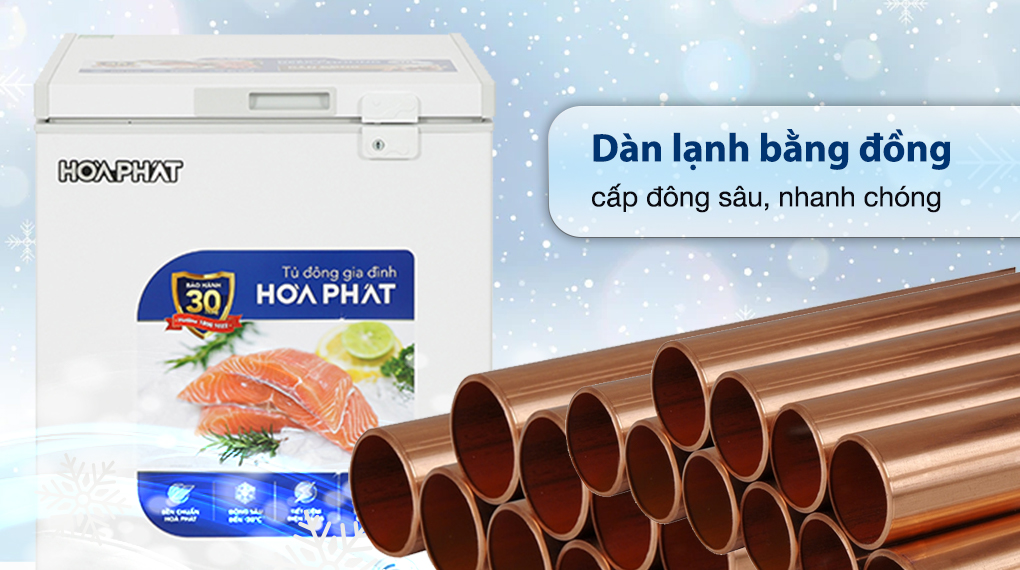 Tủ đông Hòa Phát 107 Lít HPF AD6107