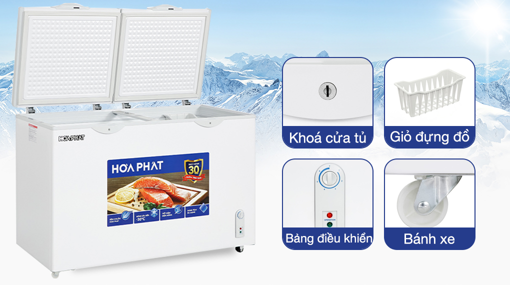 Tủ đông Hòa Phát 352 Lít HPF AD6352