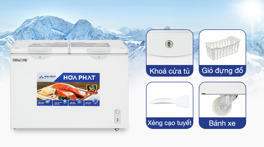 Tủ đông Hòa Phát 245 Lít HPF BD6245.T1