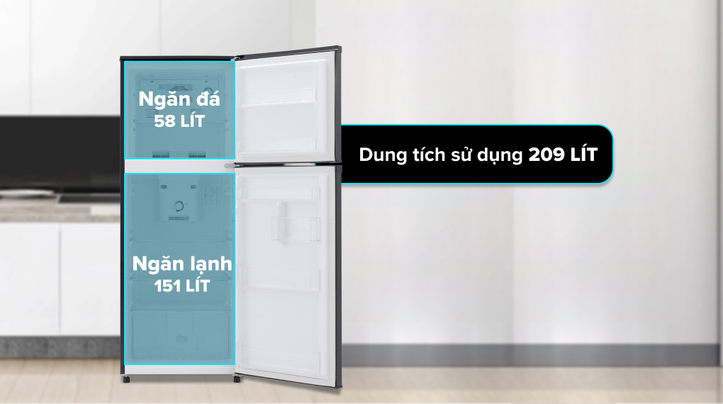 Tủ lạnh Funiki 209 lít HR T6209TDG