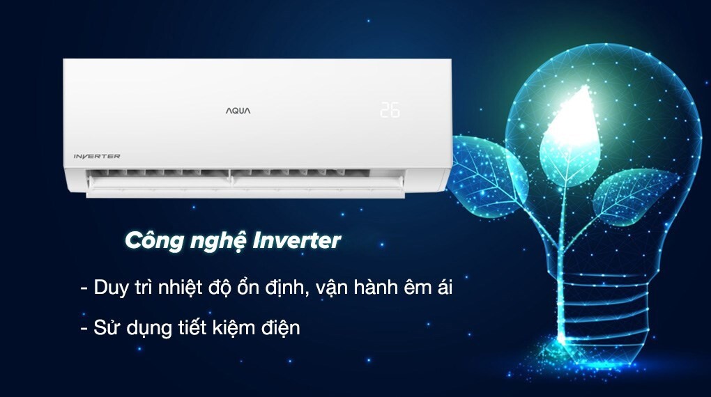 Điều hòa AQUA 1 chiều Inverter 2HP-17.500BTU AQA-RV18QE