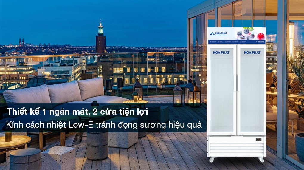 Tủ mát Hòa Phát Inverter 526 lít HSR D8526