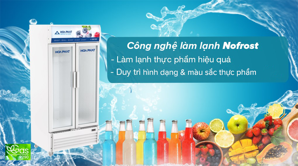 Tủ mát Hòa Phát Inverter 723 lít HSR D8723