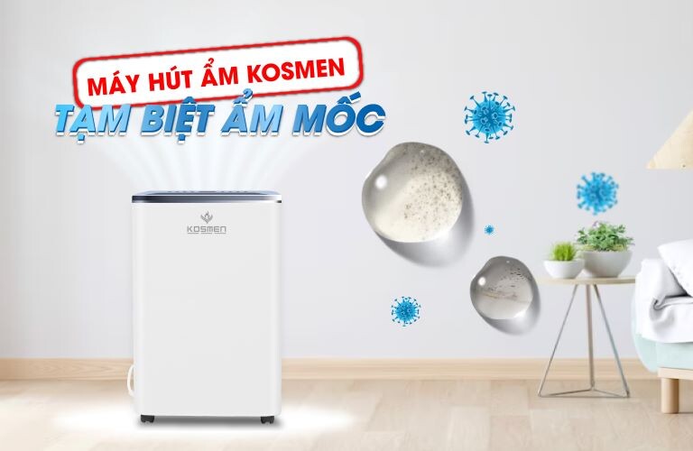 Máy hút ẩm điện tử 12L Kosmen KM-12N