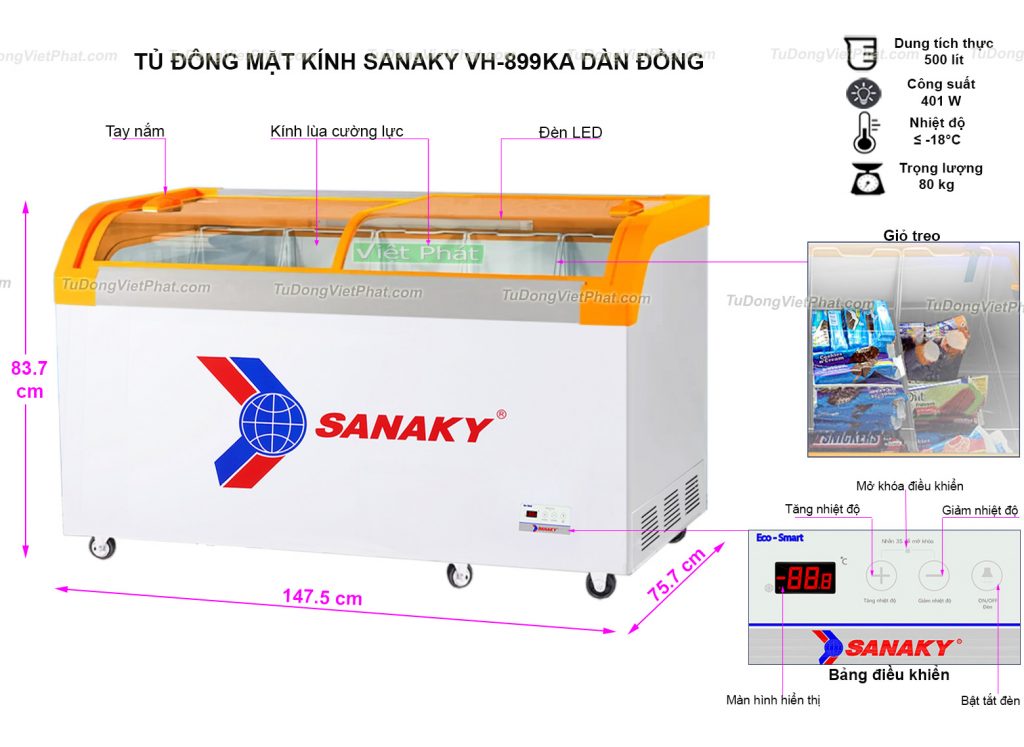 Tủ đông Sanaky VH-899KA