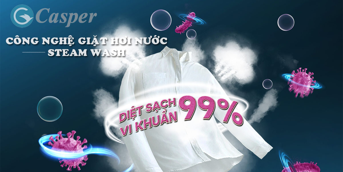 Máy giặt Casper inverter 9.5kg WF-D95VGR1 Prowash