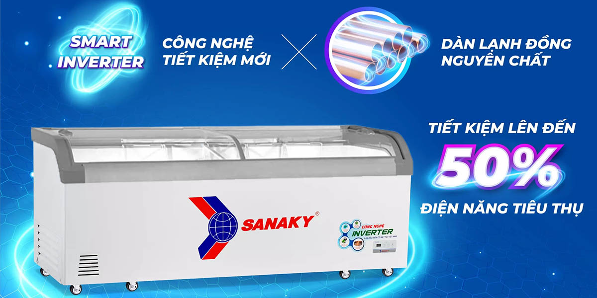 Tủ Đông Sanaky Inverter 750 Lít VH-1099K3A