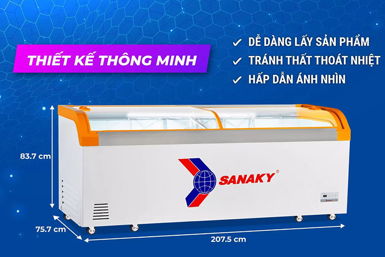 Tủ đông Sanaky 750 lít VH-1099KA