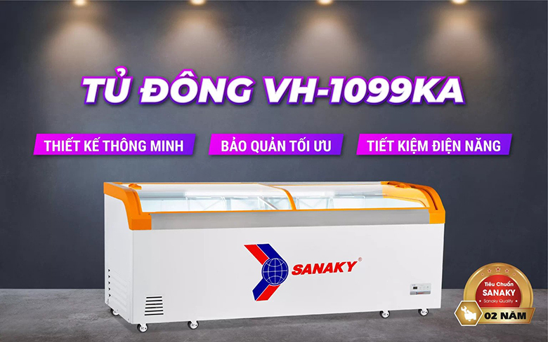 Tủ đông Sanaky 750 lít VH-1099KA