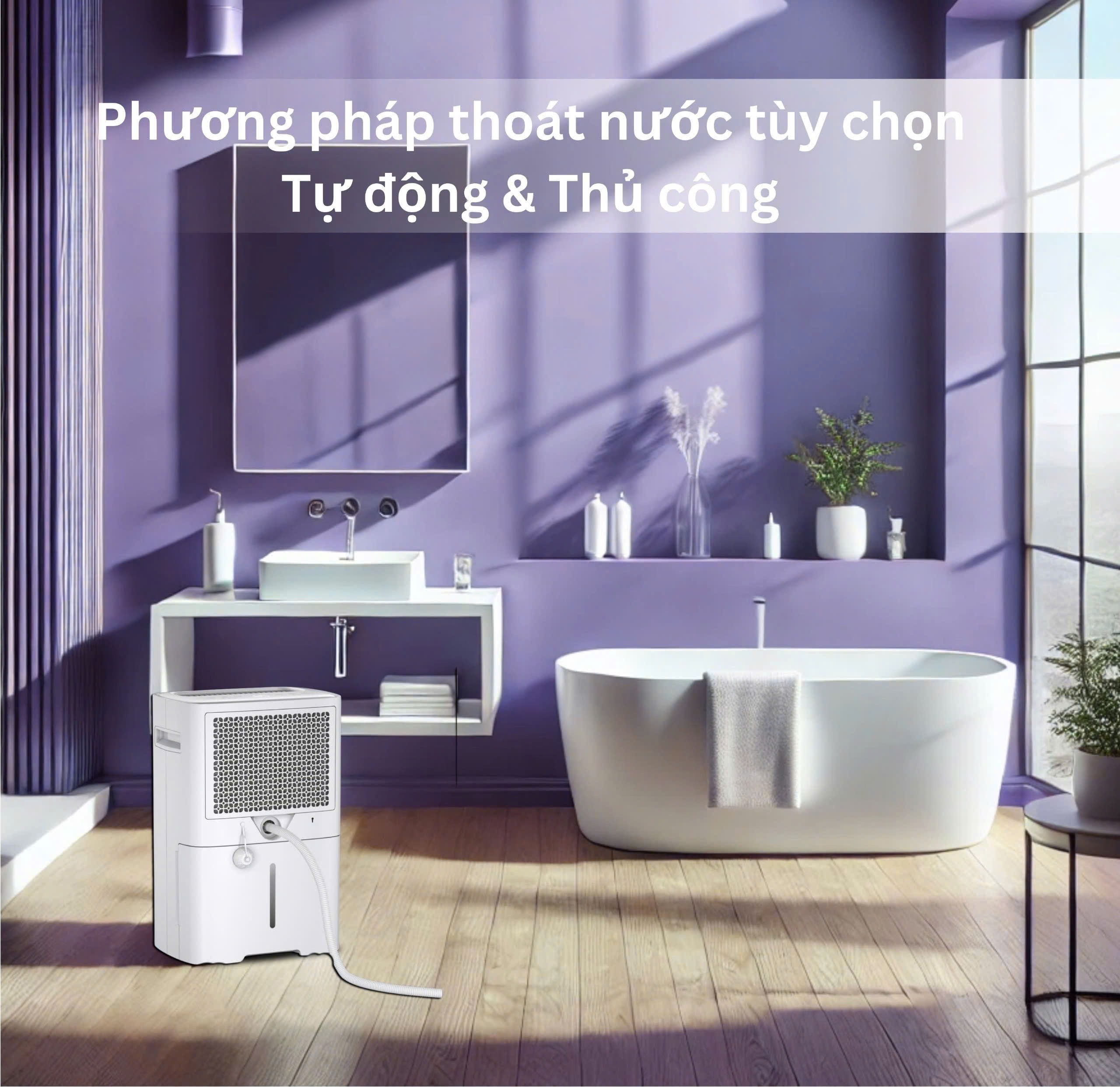 Máy hút ẩm Steiger STG-820DW 20L tích hợp Wifi khóa trẻ em
