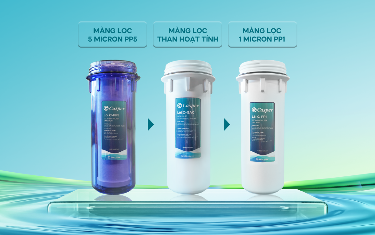 Máy lọc nước Casper Hydrogen 10 lõi WH-D6V1