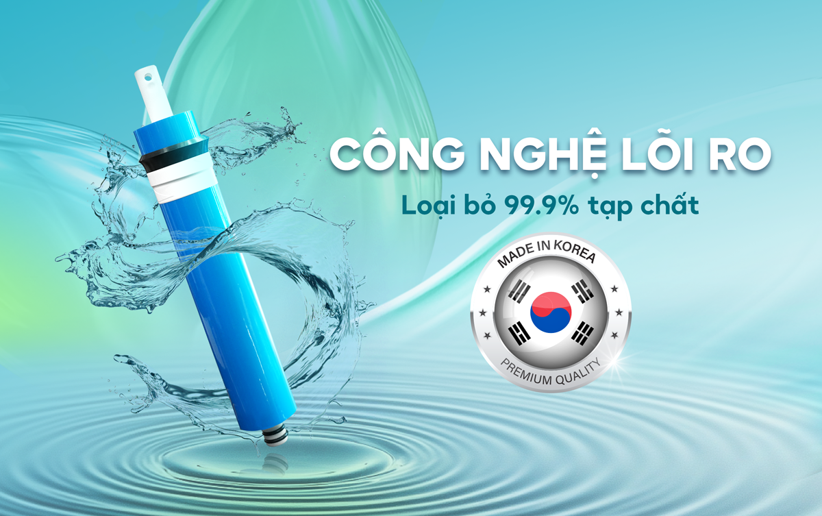 Máy lọc nước nóng nguội lạnh Casper Hydrogen 12 lõi WH-DH8K1