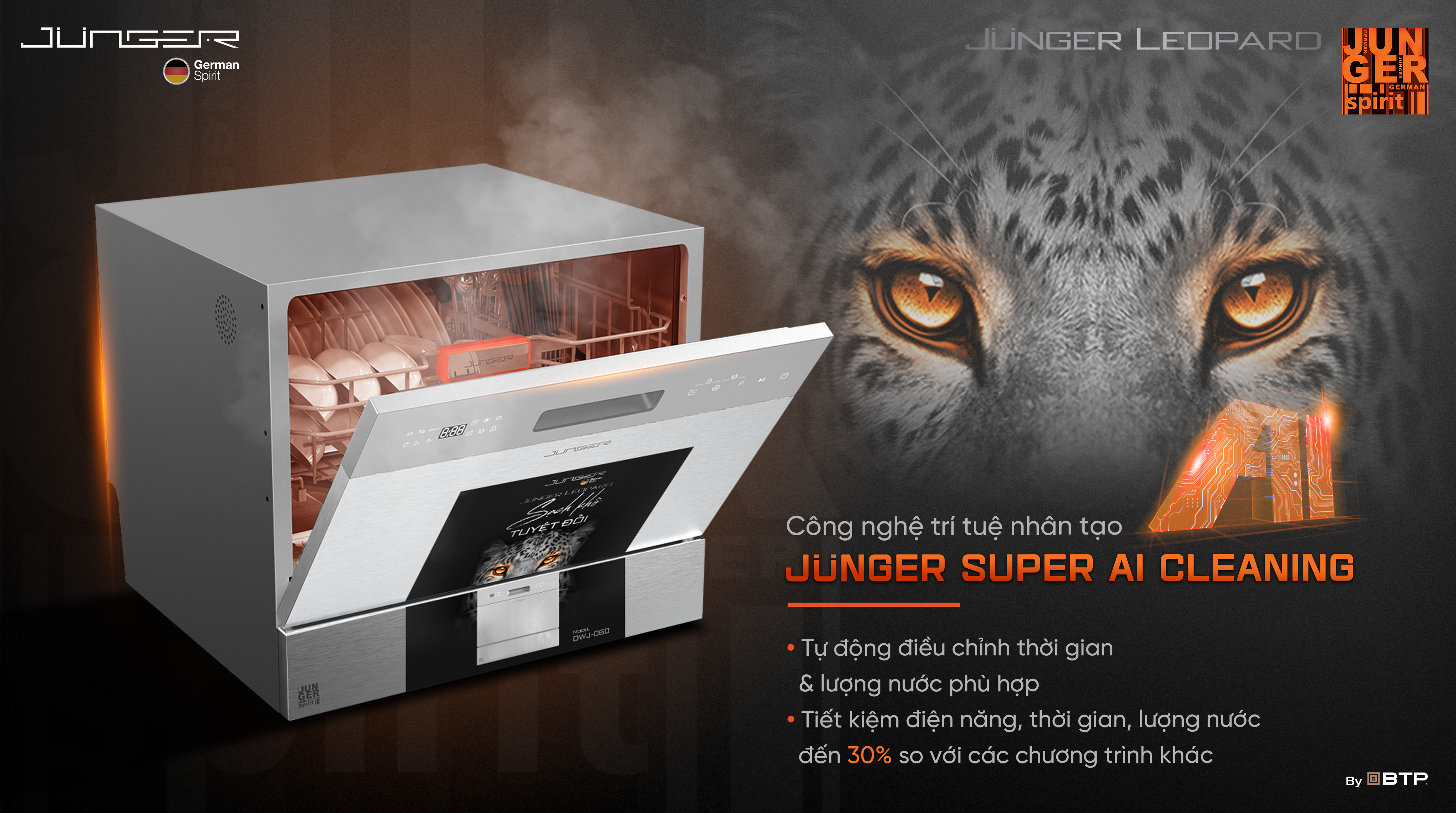 Máy rửa bát Junger Leopard DWJ-060