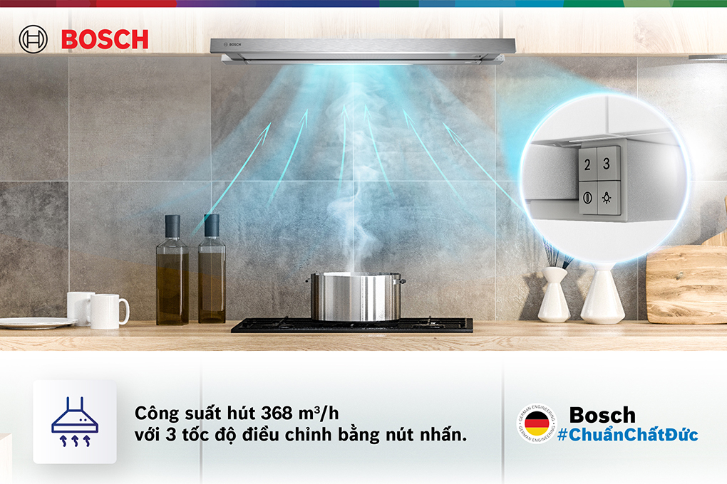 Máy hút mùi âm tủ Bosch DFT63AC50