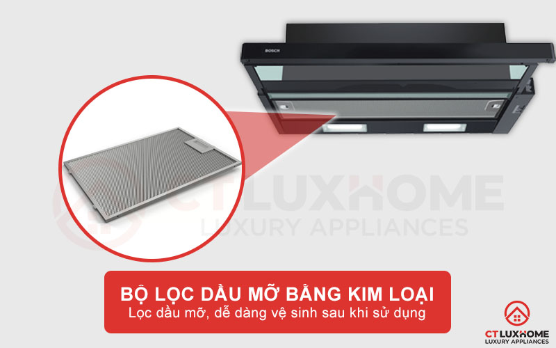 Máy hút mùi âm tủ BOSCH DFT93CA61B