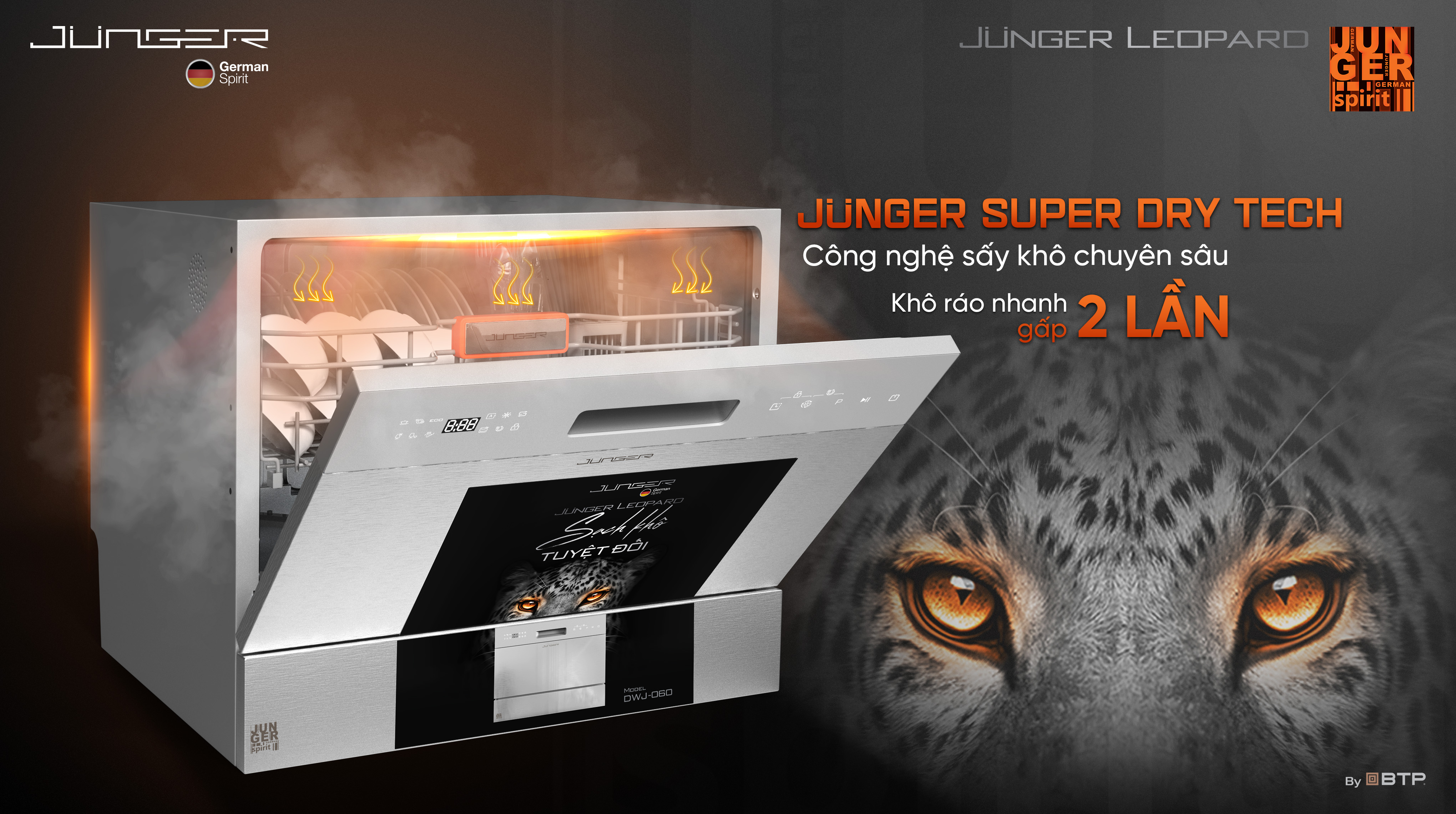 Máy rửa bát Junger Leopard DWJ-060