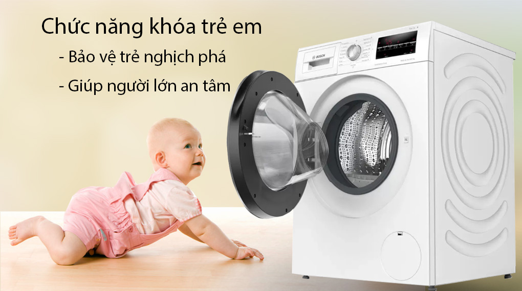 Máy giặt sấy Bosch giặt 9 kg - sấy 6 kg WNA14400SG