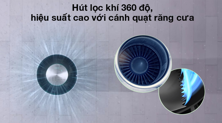 Máy lọc không khí 2 tầng LG PuriCare AS10GDWH0.ABAE
