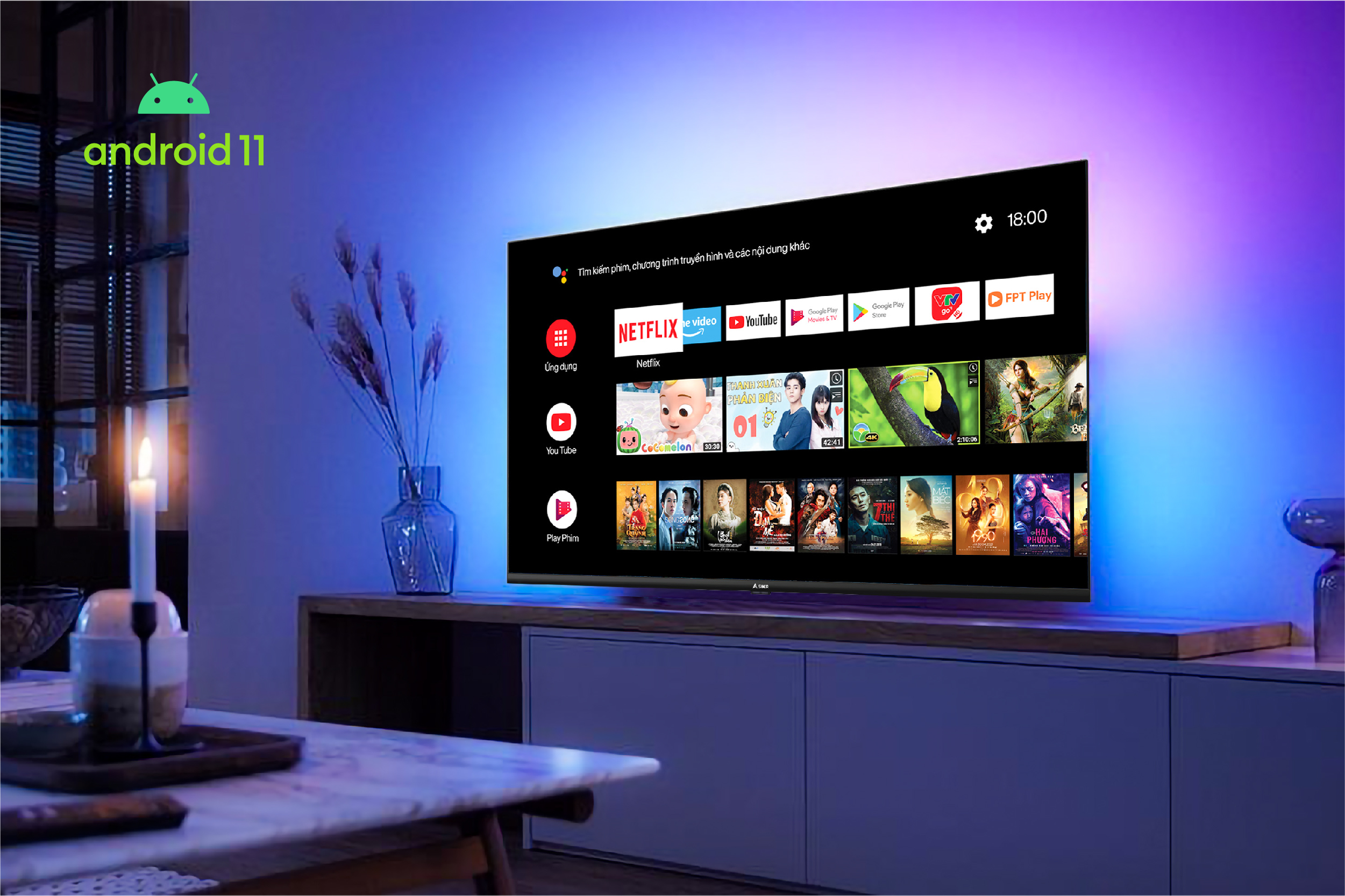 Smart Tivi Asher Full HD 43 Inch A-43GF6900