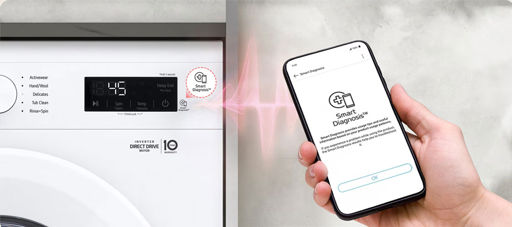 Máy giặt sấy LG Inverter giặt 9 kg - sấy 5 kg FB1209D5M