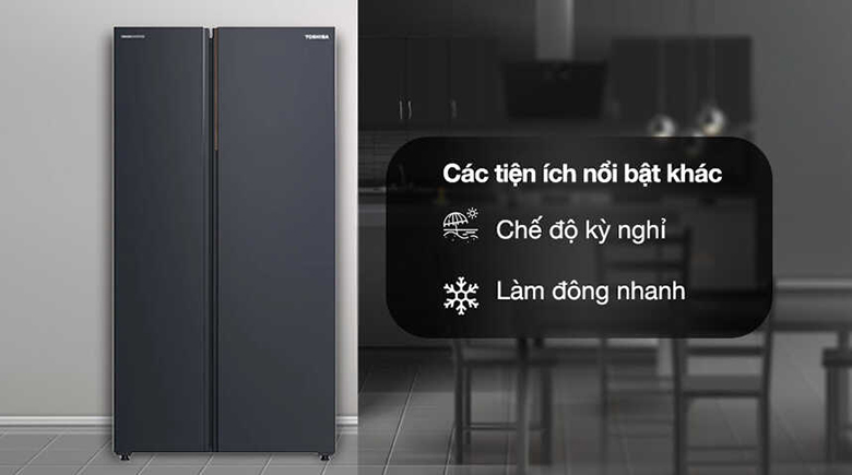 Tủ lạnh Toshiba Inverter 711 lít GR-RS910WI-PMV(06)-MG