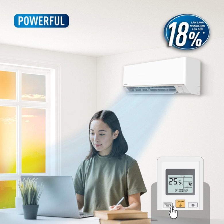 Điều hòa Panasonic 2 chiều Inverter 24.200 BTU CU/CS-YZ24BKH-8