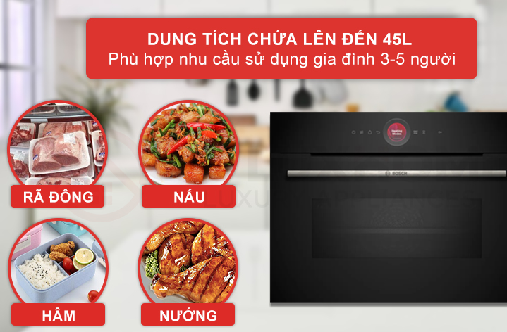 Lò nướng kèm vi sóng Bosch CMG7241B1
