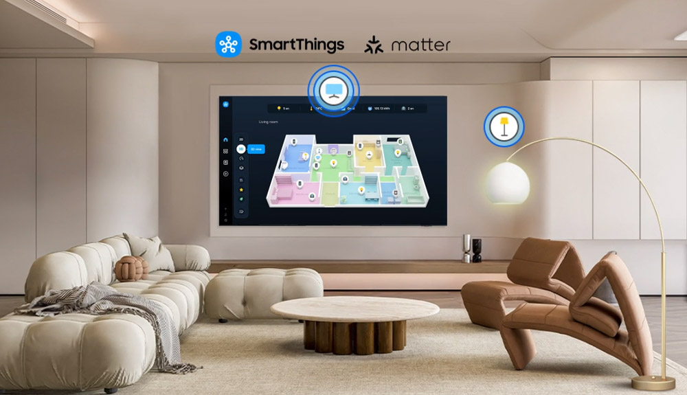 Smart Tivi Samsung QLED 4K Vision AI 65 Inch QA65Q7FA