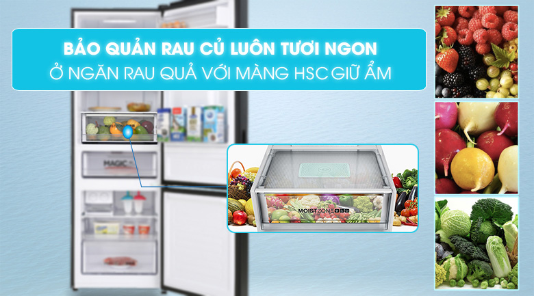 Tủ lạnh Aqua Inverter 320 lít AQR-B379MA(WGB)