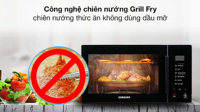 Lò vi sóng có nướng Samsung MG23T5018CK/SV 23 Lít