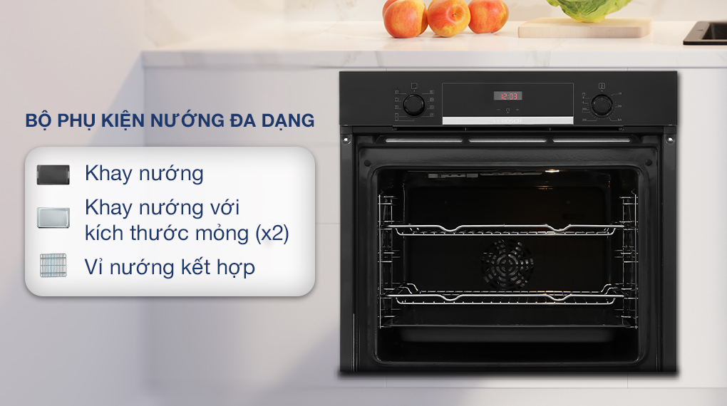 Lò nướng âm Bosch 71 lít HBS534BB0B