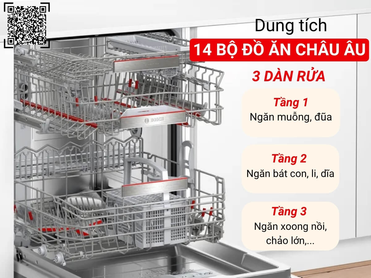 Máy rửa bát Bosch SMI8ZDS81T