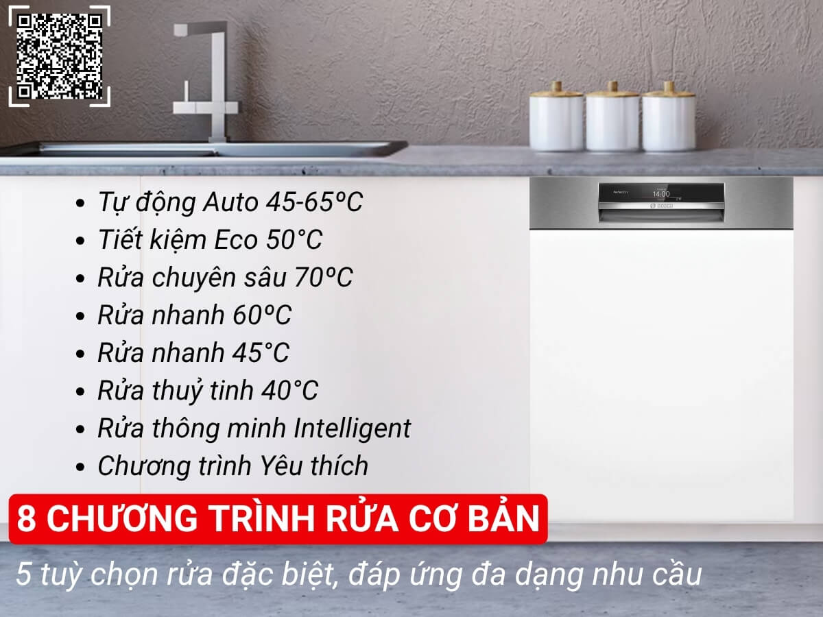 Máy rửa bát Bosch SMI8ZDS81T