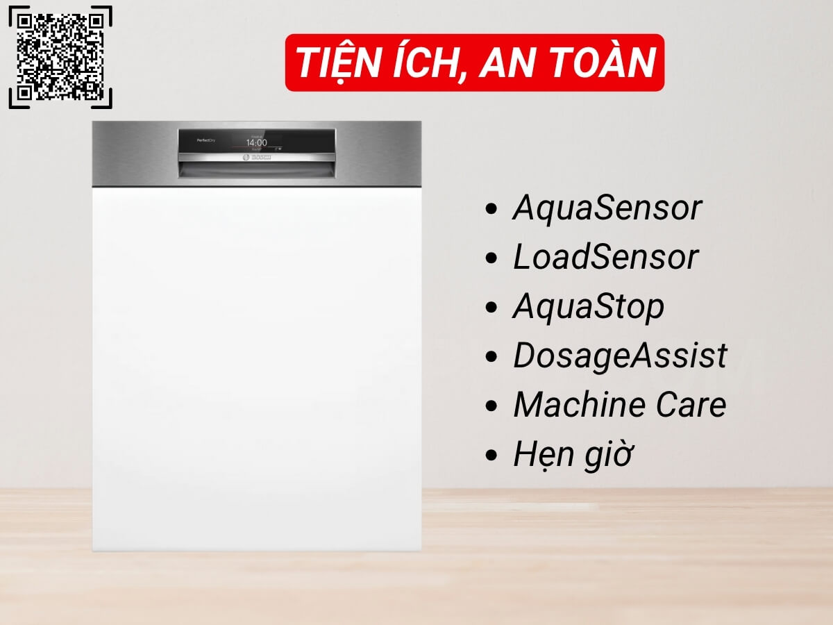 Máy rửa bát Bosch SMI8ZDS81T