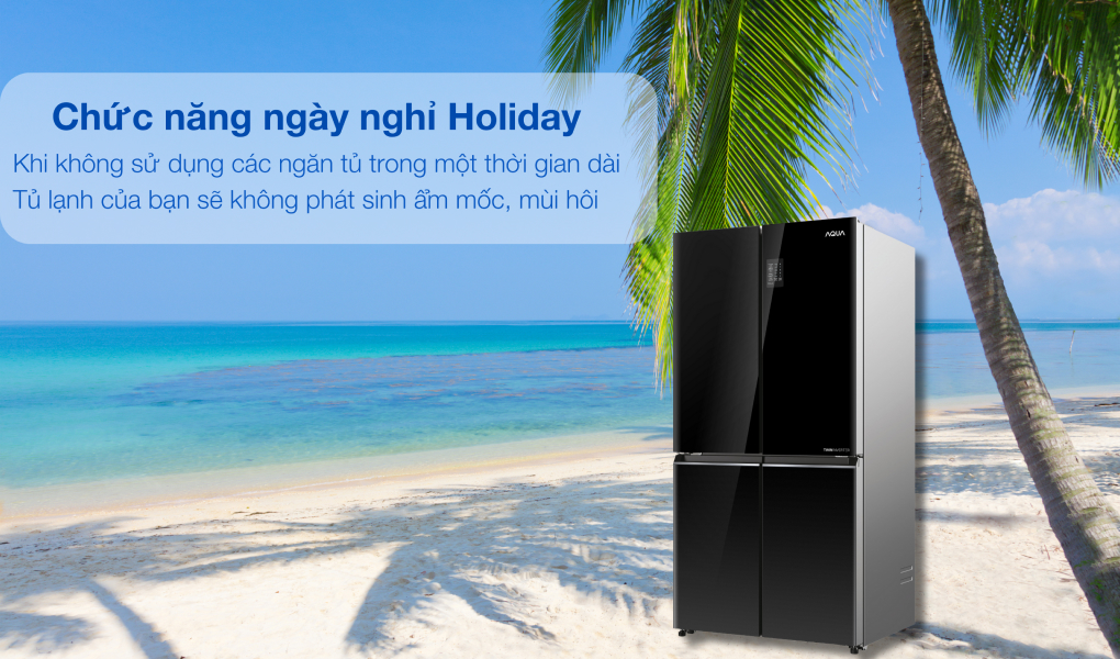 Tủ lạnh Aqua Inverter 469 lít Multi Door AQR-M536XA(GB)