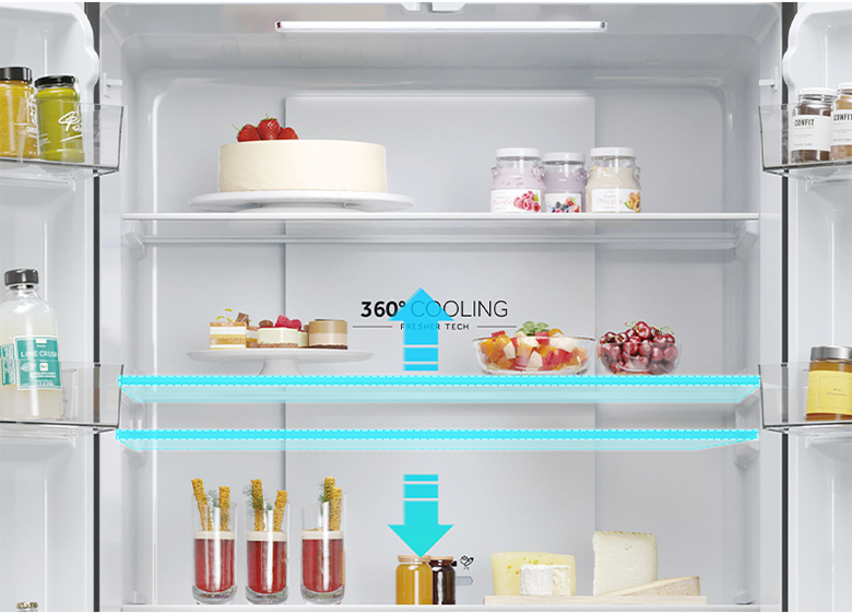Tủ lạnh Aqua Inverter 469 lít Multi Door AQR-M560XA(GL)