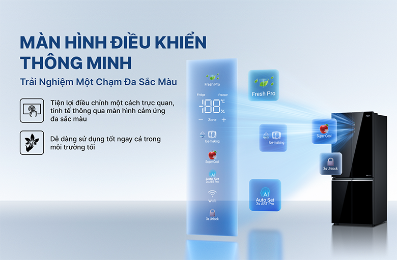 Tủ lạnh Aqua Inverter 529 lít AQR-M600XA(GB)