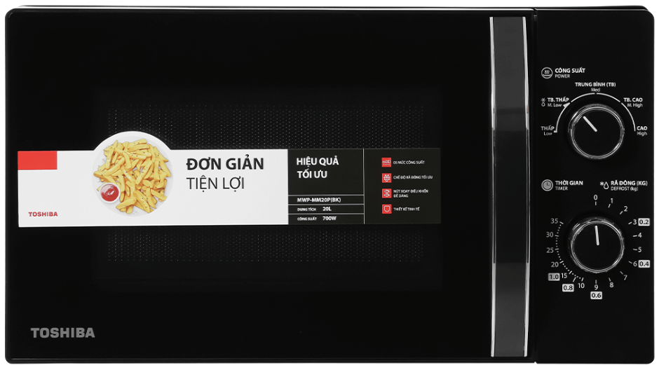 Lò vi sóng Toshiba MW2-MM20P(BK) 20 lít
