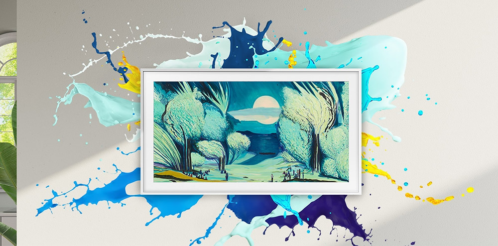 Smart Tivi Khung Tranh The Frame QLED Samsung AI 4K 75 inch QA75LS03F