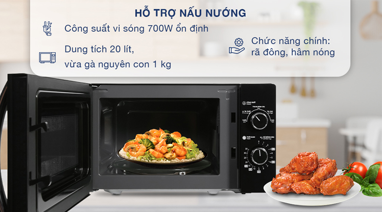 Lò vi sóng Toshiba MWP-MM20P(BK) 20 lít