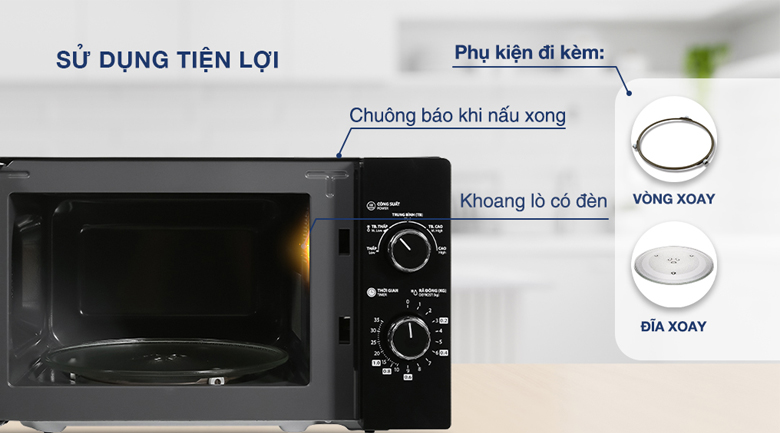 Lò vi sóng Toshiba MWP-MM20P(BK) 20 lít