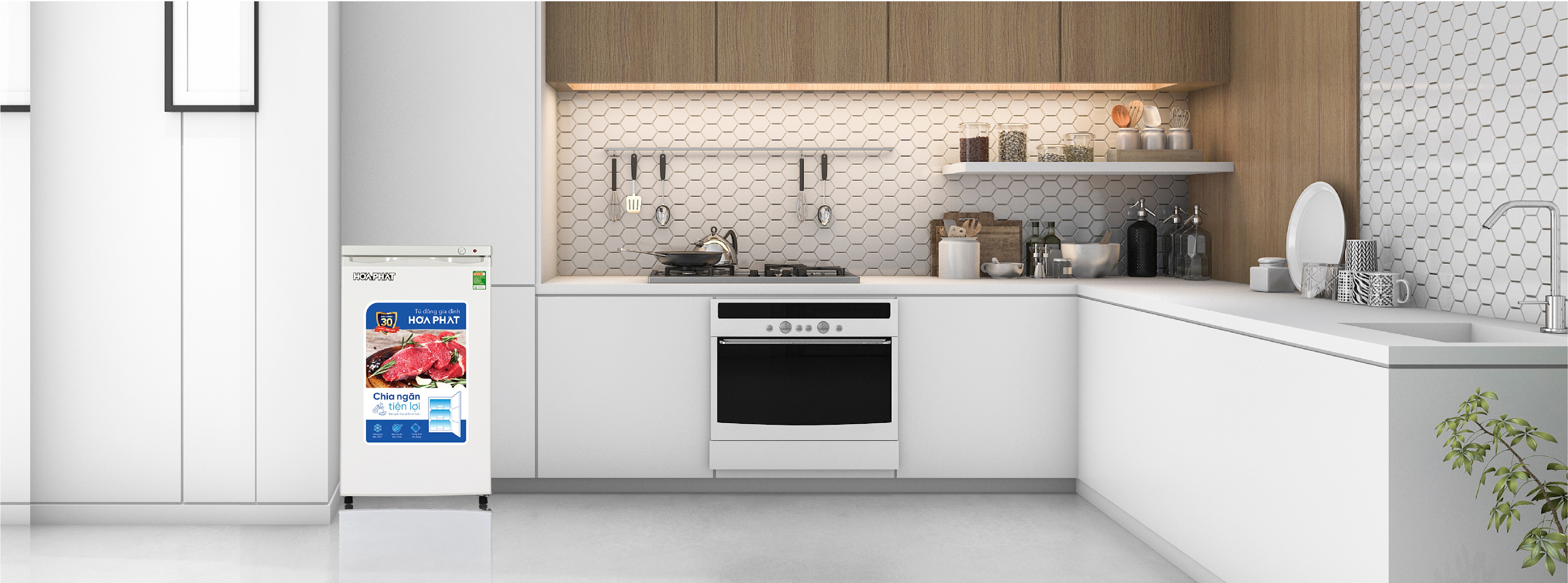 Tủ đông đứng Hòa Phát 106 lít HPF UAH6106