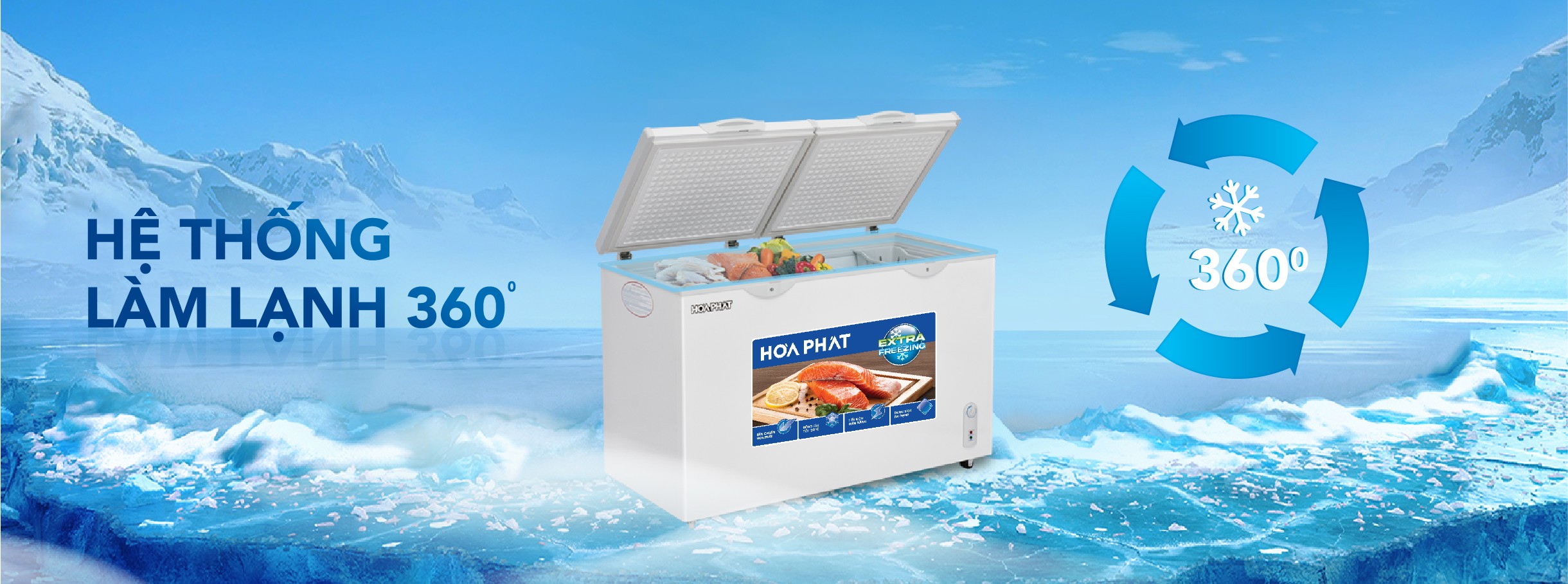Tủ đông Hòa Phát 271 Lít HPF BN6271