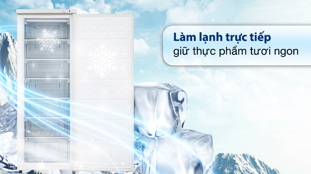 Tủ đông đứng Hòa Phát 208 Lít HPF UAH6208