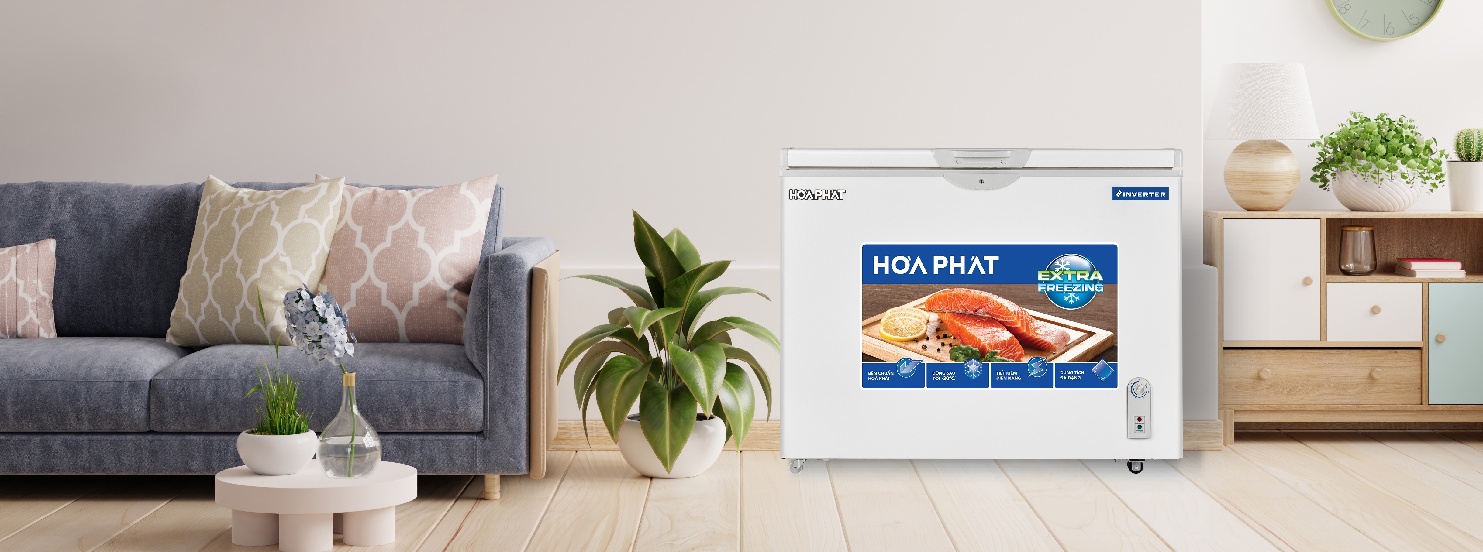 Tủ đông Hòa Phát Inverter 252 Lít HPF AD8252